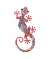 ORIGEN Home Decor Lagarto Jardin Figura de Lagarto Rosa - 45x21x2cm