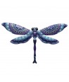 ORIGEN Home Decor Libelula Jardin Figura de Animal Azul - 19x31x1cm