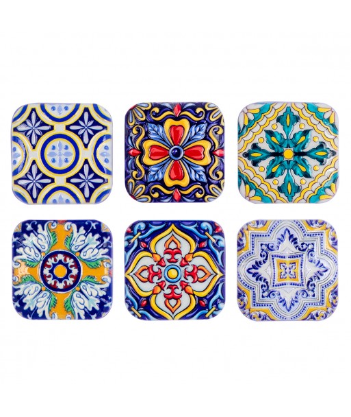 ORIGEN Home Decor Magneticos Hidraulico 6U Azul Ceramica 1x4x4cm
