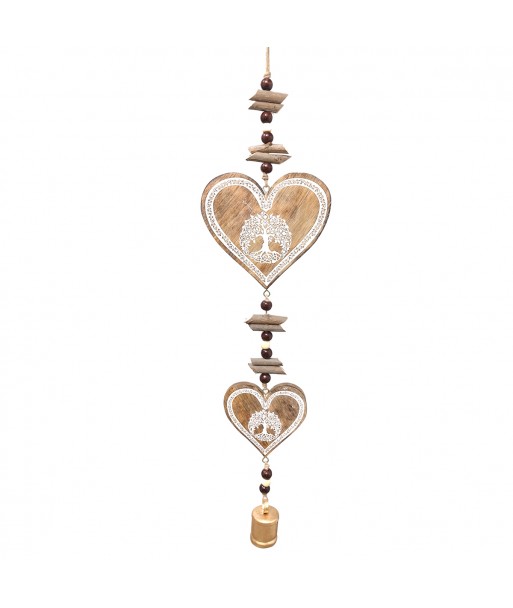 ORIGEN Home Decor Movil Corazon Colgantes Beige 75x17x4cm - Diseño Único y Versátil