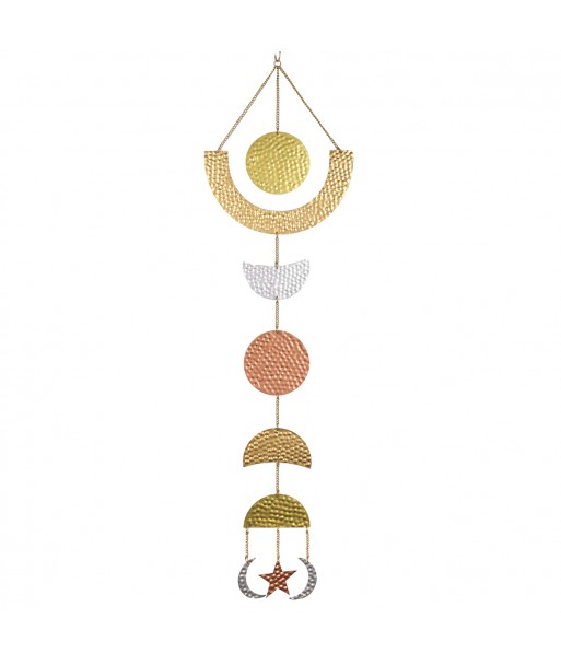 ORIGEN Home Decor Movil Lunas Colgantes Beige - 85x24x1cm | Decoración Hogar