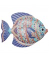 ORIGEN Home Decor Pez Jardin | Figura de Pez Gris - 23x31x2cm