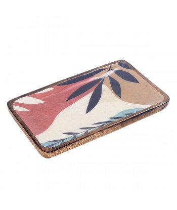 ORIGEN Home Decor Plato rectangular Cajas Y Bandejas | Plato Marrón - 3x25x15cm