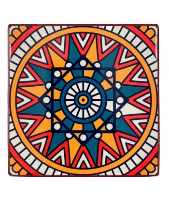 ORIGEN Home Decor Posavasos Set de 4 Unidades Posavasos | Multicolor Rectangular - 1x11x11cm