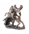 ORIGEN Home Decor San Jorge Bronce Figura Diosa Gris 16x17x9cm