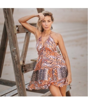 Isla Bonita Moda By SIGRIS - Vestido Corto de Moda Mujer | Vestido Fiesta Mujer Elegante