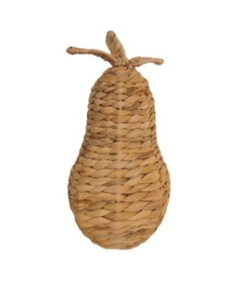 Cesta de Pera Natural de Jacinto de Agua para Decoración Moderna y Elegante en el Hogar
