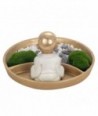 Figura de Buda Oriental de Resina Dorada para Decoración Zen y Espiritualidad
