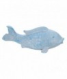 ORIGEN Home Decor Adorno Pez | Figura de Pez Blanco - 65x20x24cm