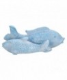 ORIGEN Home Decor Adorno Pez | Figura de Pez Blanco - 65x20x24cm