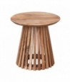 Mesita Bohemio Marrón Madera de Acacia 50x50x50cm