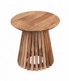 Mesita Bohemio Marrón Madera de Acacia 50x50x50cm