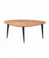 Mesita auxiliar de madera de acacia estilo bohemio
