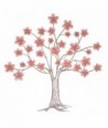 Adorno Pared Arbol Metal Rosa Decorativo Hogar Jardín Vintage Shabby Chic