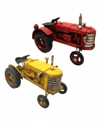 Tractor 2 unidades Vintage Metal Multicolor Juguete Coche Granja Regalo Niños