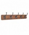 Percha de madera con 5 pomos para organizar tu hogar de forma elegante y funcional
