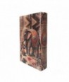 Caja libro elefante étnico decorativo para hogar y oficina