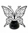 Portavelas mariposa étnico de metal