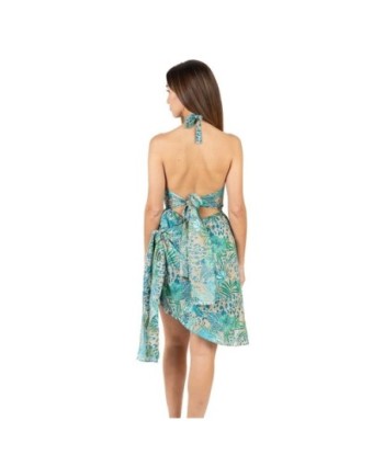 Isla Bonita Moda By SIGRIS - Vestido Corto de Moda Mujer Elegante y Sofisticado