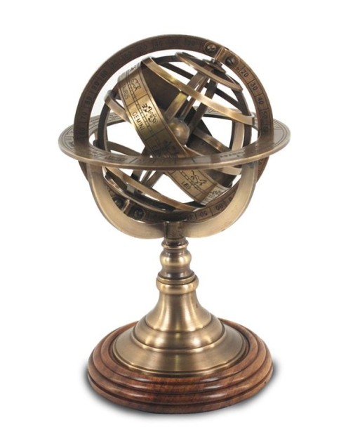 By SIGRIS Esfera Armillary Decoración Náutico Colección World Map Signes Grimalt Decor And Go