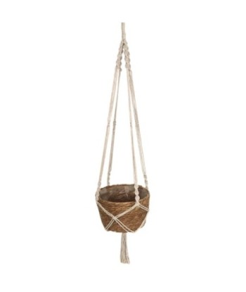 Colgador de Plantas Natural de Palma y Hierba Marina para Decoración de Pared, Ideal para Jardines y Hogar