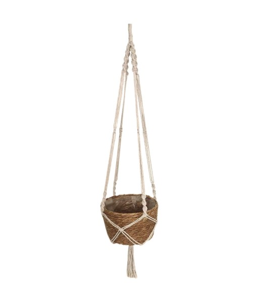 Colgador de Plantas Natural de Palma y Hierba Marina para Decoración de Pared, Ideal para Jardines y Hogar