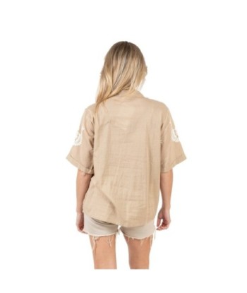 Isla Bonita Moda By SIGRIS - Camisa de Algodón 100% para Mujer, Estilo Glam