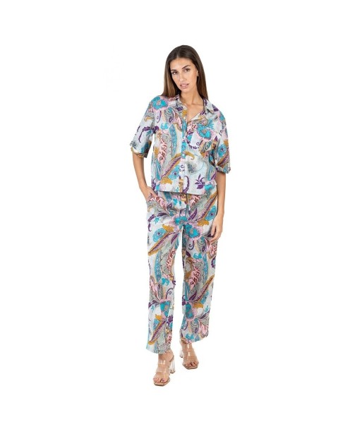 Isla Bonita Moda By SIGRIS - Camisa de Algodón 100% para Mujer, Manga Larga, Estilo Elegante y Versátil