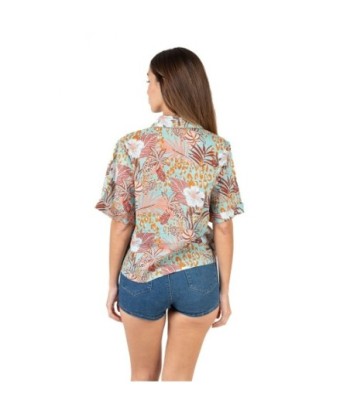 Isla Bonita Moda By SIGRIS - Camisa de Algodón 100% para Mujer, Estampado Animal, Manga Larga