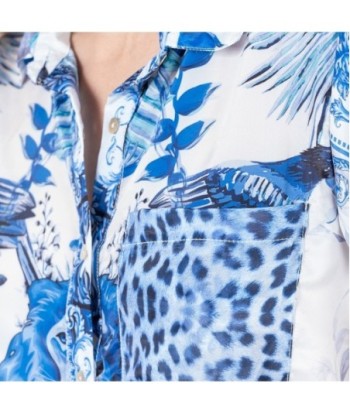 Isla Bonita Moda By SIGRIS - Camisa de Algodón 100% para Mujer, Manga Larga, Estilo Elegante y Versátil