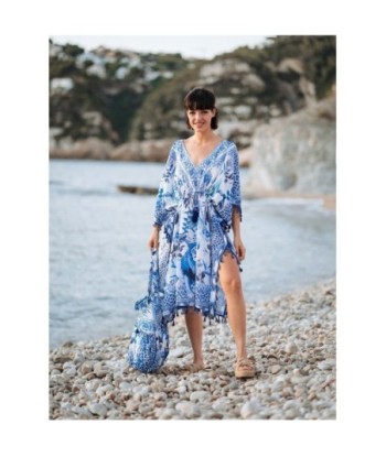 Isla Bonita Moda By SIGRIS - Poncho de Algodón 100% para Mujer