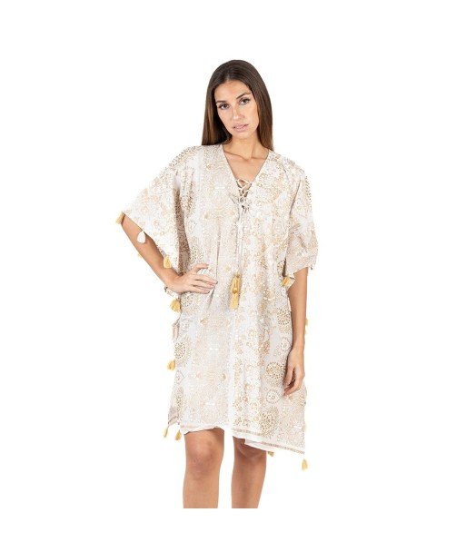 Isla Bonita Moda By SIGRIS - Kaftan de Moda Mujer para Vestir Elegante y Sofisticada