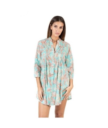 Isla Bonita Moda By SIGRIS - Camisa de Algodón 100% para Mujer, Manga Larga, Estilo Elegante y Versátil