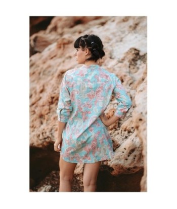 Isla Bonita Moda By SIGRIS - Camisa de Algodón 100% para Mujer, Manga Larga, Estilo Elegante y Versátil