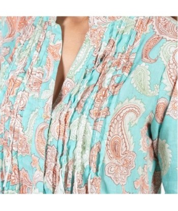 Isla Bonita Moda By SIGRIS - Camisa de Algodón 100% para Mujer, Manga Larga, Estilo Elegante y Versátil