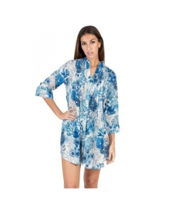Isla Bonita Moda By SIGRIS - Camisa de Algodón 100% para Mujer, Manga Larga, Estilo Elegante y Versátil