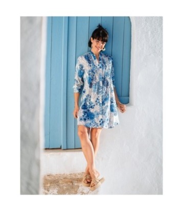 Isla Bonita Moda By SIGRIS - Camisa de Algodón 100% para Mujer, Manga Larga, Estilo Elegante y Versátil
