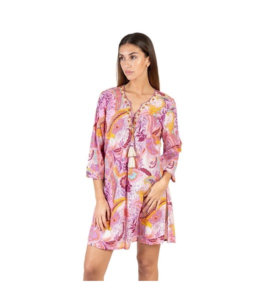 Isla Bonita Moda By SIGRIS - Kurta de Algodón 100% para Mujer - Estilo Elegante y Cómodo