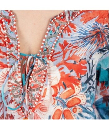 Isla Bonita Moda By SIGRIS - Kurta de Algodón 100% para Mujer