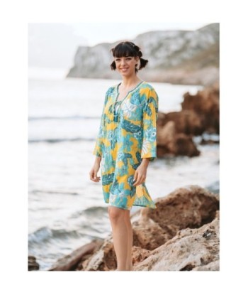 Isla Bonita Moda By SIGRIS - Vestido Corto de Moda Mujer para Todas las Ocasiones