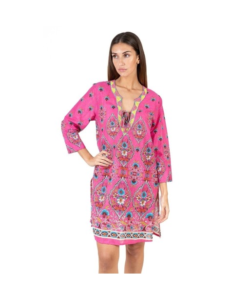 Isla Bonita Moda By SIGRIS - Vestido Corto de Moda Mujer para Todas las Ocasiones