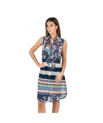 Isla Bonita Moda By SIGRIS - Vestido Corto de Moda Mujer para Todas las Ocasiones