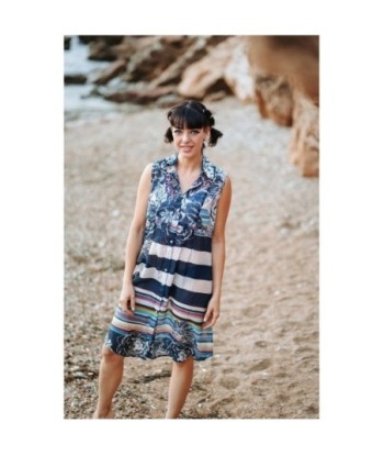 Isla Bonita Moda By SIGRIS - Vestido Corto de Moda Mujer para Todas las Ocasiones