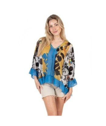 Isla Bonita Moda By SIGRIS - Camisa de Mujer Manga Larga Boho Chic