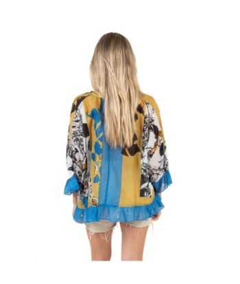 Isla Bonita Moda By SIGRIS - Camisa de Mujer Manga Larga Boho Chic