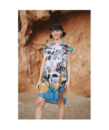 Isla Bonita Moda By SIGRIS - Vestido Corto de Moda Mujer para Todas las Ocasiones