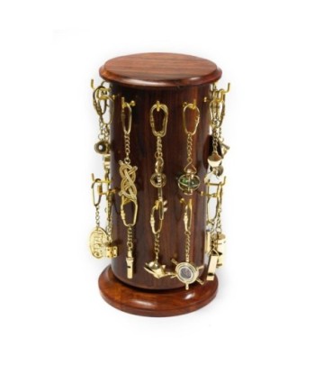 By SIGRIS Expositor Con 72 Llaveros Surtidos Incluye 72 Unidades Decoración Náutico Colección Dorado Signes Grimalt