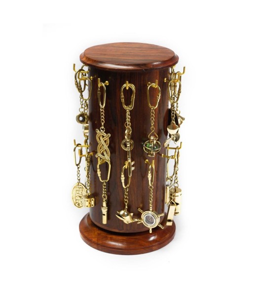 By SIGRIS Expositor Con 72 Llaveros Surtidos Incluye 72 Unidades Decoración Náutico Colección Dorado Signes Grimalt