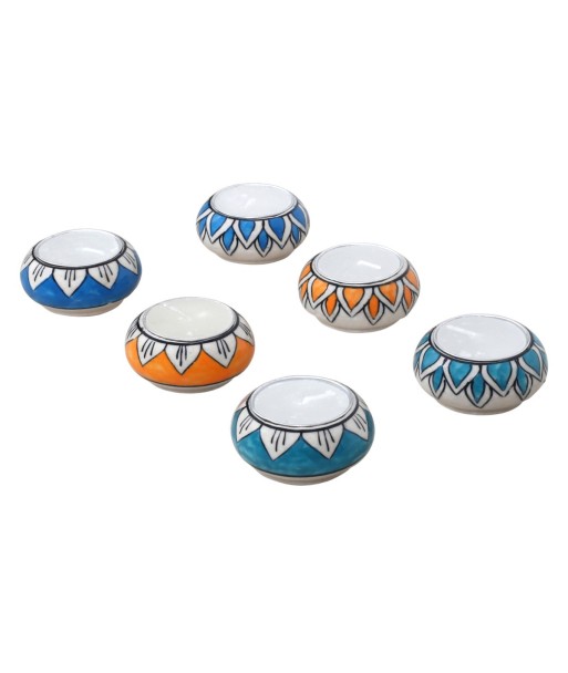 Portavelas Decorativos de Madera, Set de 6 Unidades, Ideal para Decoración del Hogar, Regalos y Eventos Especiales