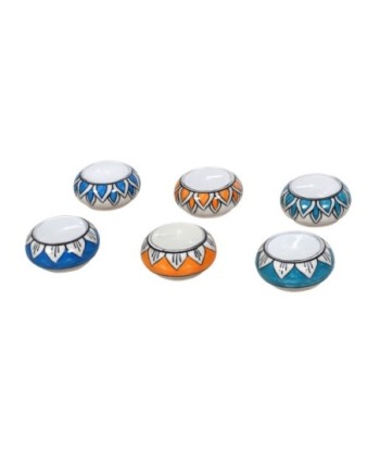 Portavelas Decorativos de Madera, Set de 6 Unidades, Ideal para Decoración del Hogar, Regalos y Eventos Especiales
